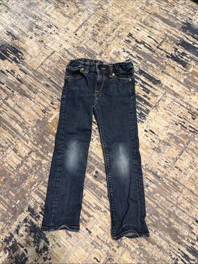 RtA Light-Mid Wash Slim Straight Jeans with Contrast Stitching